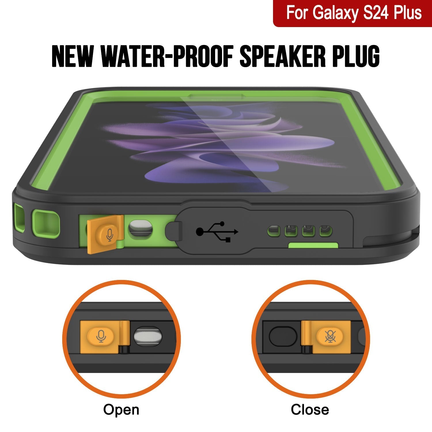 Galaxy S25+ Plus Water/ Shockproof [Extreme Series] With Screen Protector Case [Light Green]