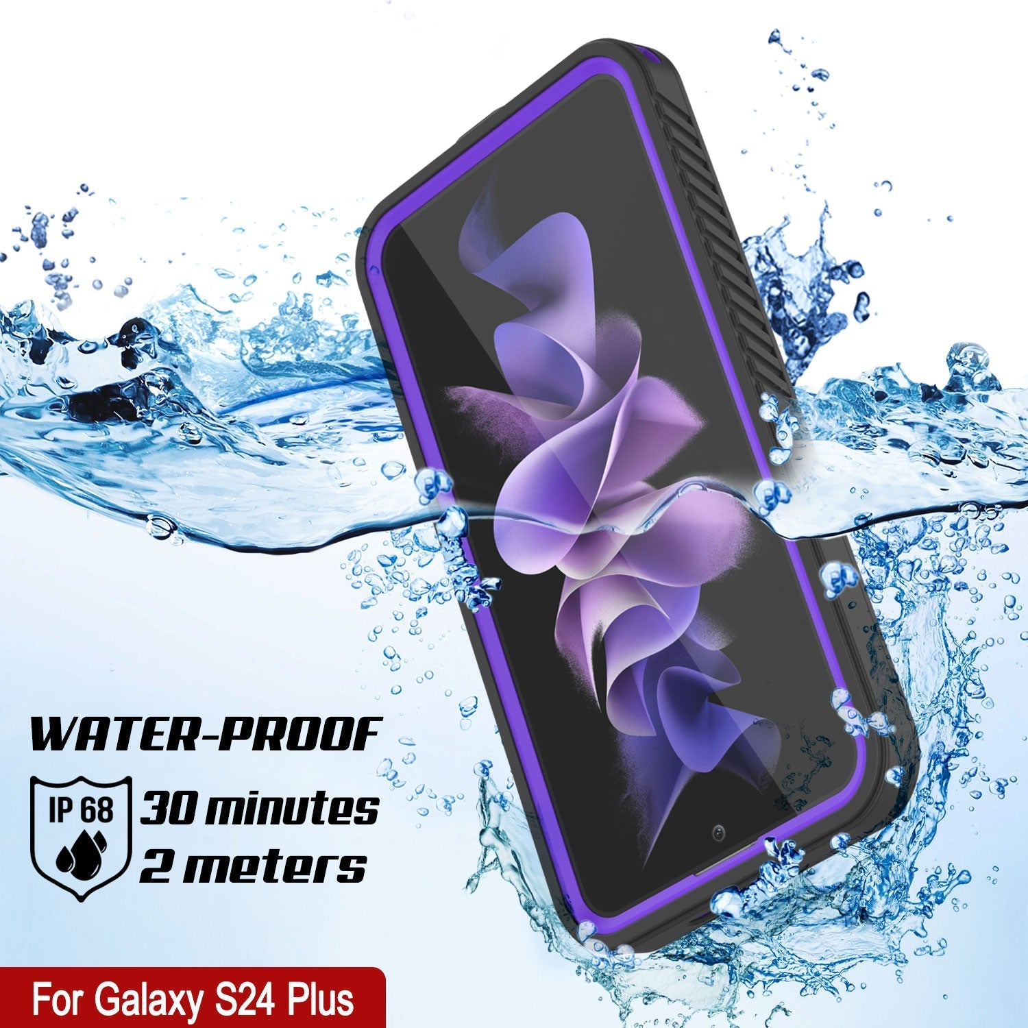 Galaxy S25+ Plus Water/ Shockproof [Extreme Series] With Screen Protector Case [Purple]