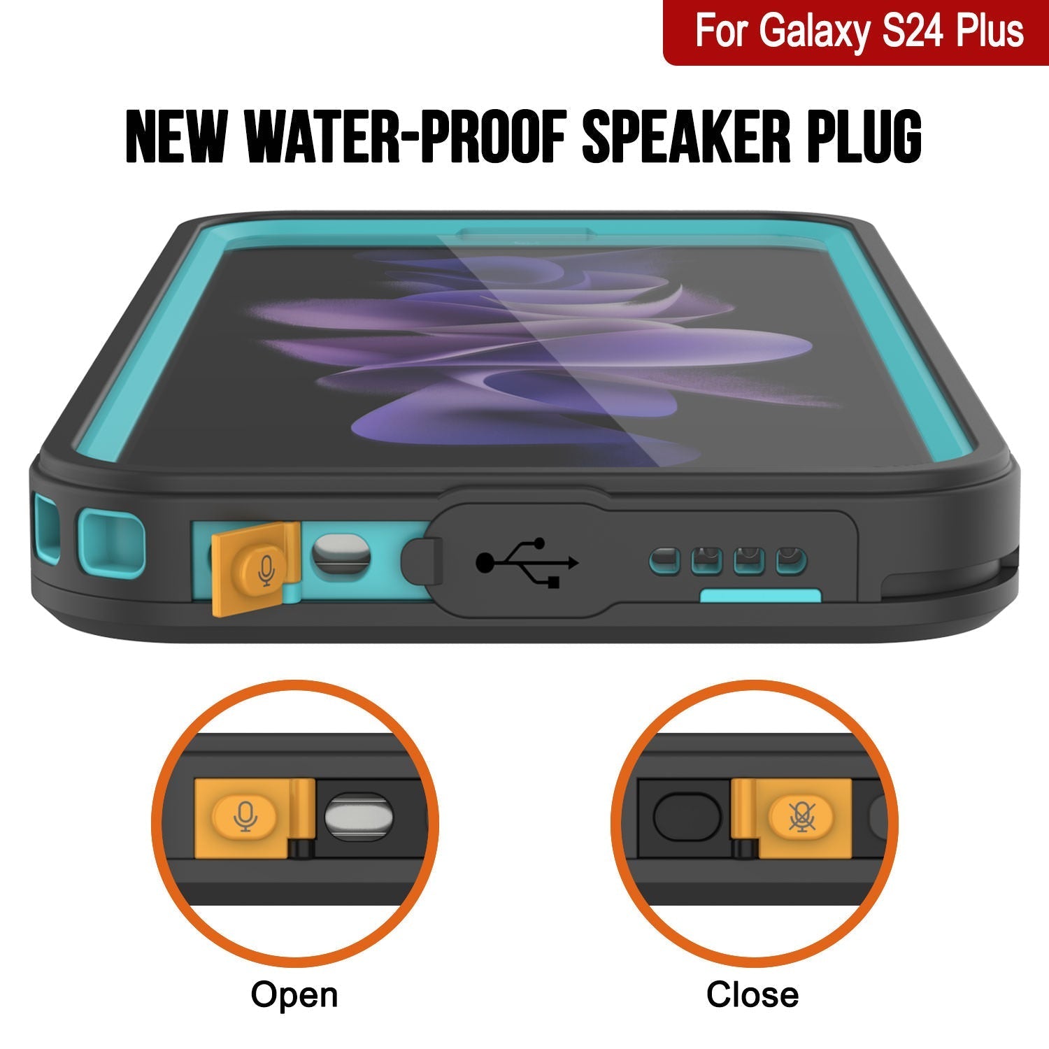 Galaxy S25+ Plus Water/ Shockproof [Extreme Series] With Screen Protector Case [Teal]