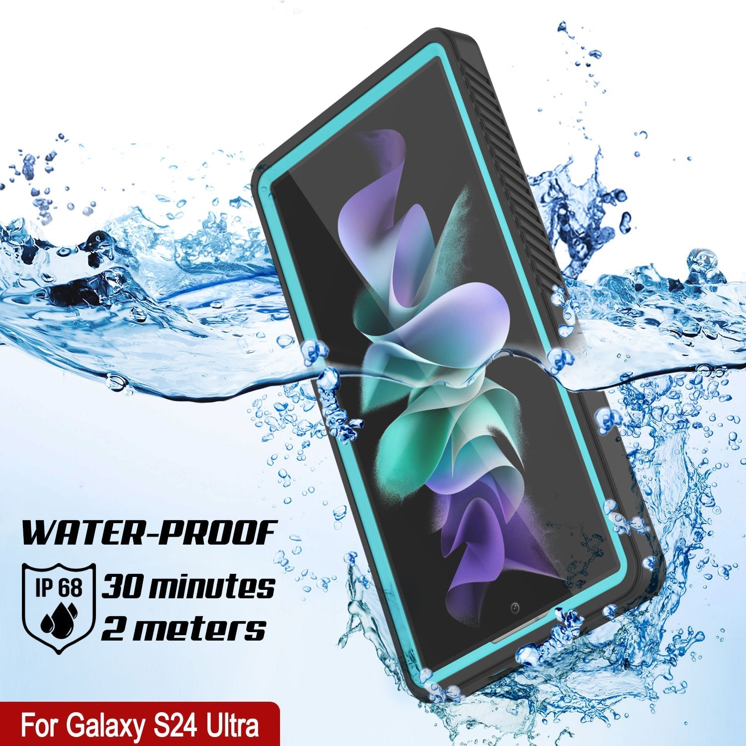 Galaxy S25 Ultra Water/ Shockproof [Extreme Series] With Screen Protector Case [Teal]