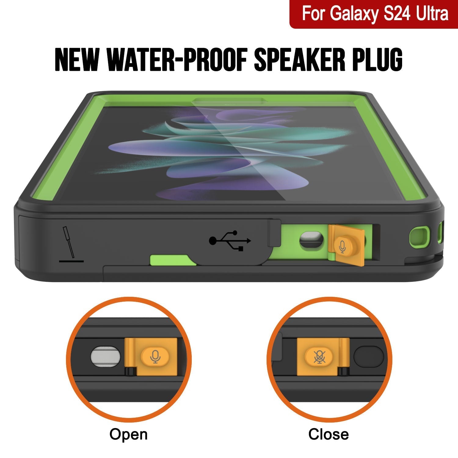 Galaxy S25 Ultra Water/ Shockproof [Extreme Series] With Screen Protector Case [Light Green]