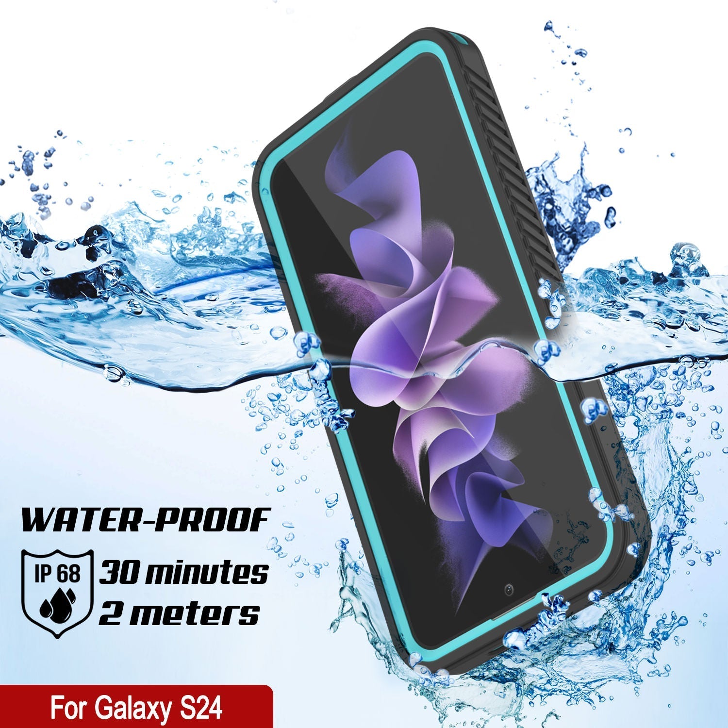 Galaxy S25 Water/ Shockproof [Extreme Series] With Screen Protector Case [Teal]