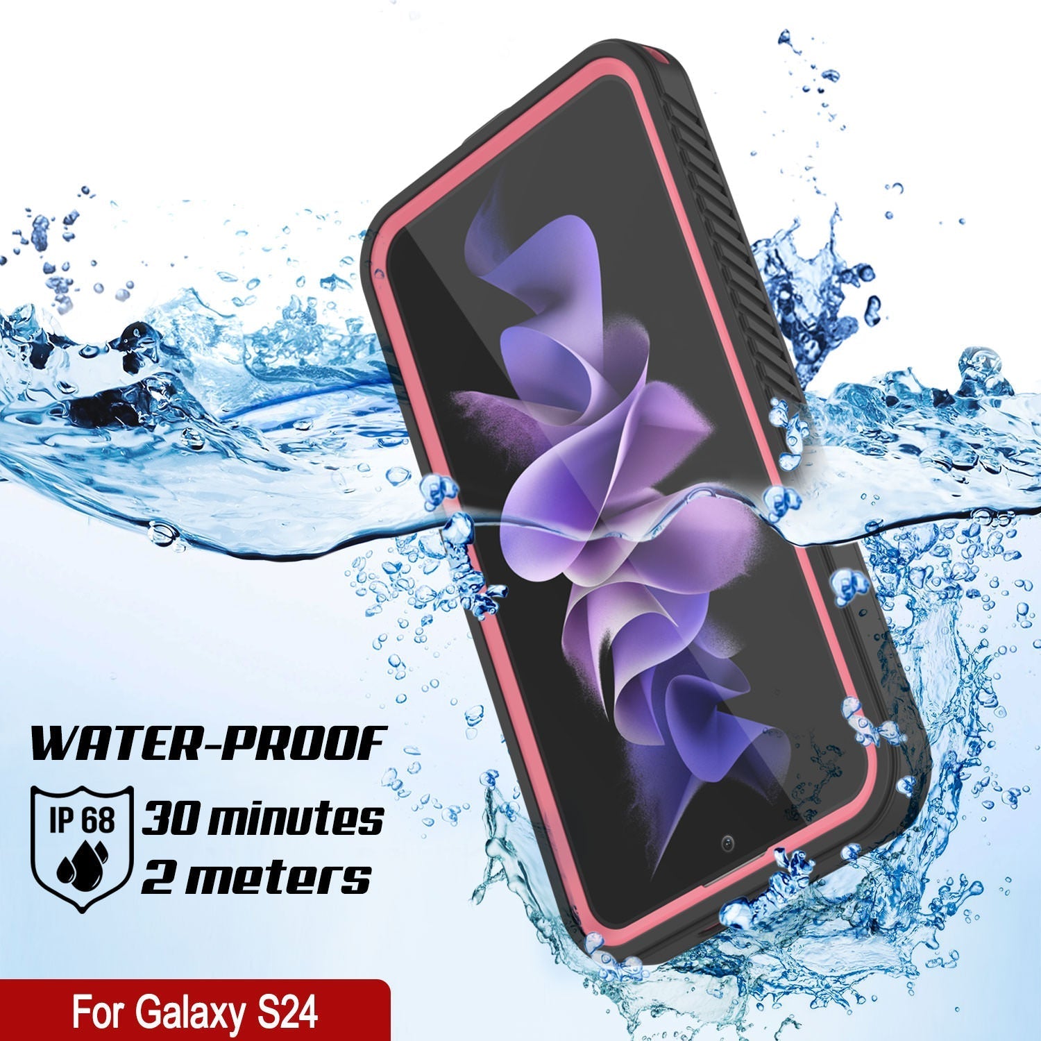 Galaxy S25 Water/ Shockproof [Extreme Series] With Screen Protector Case [Pink]