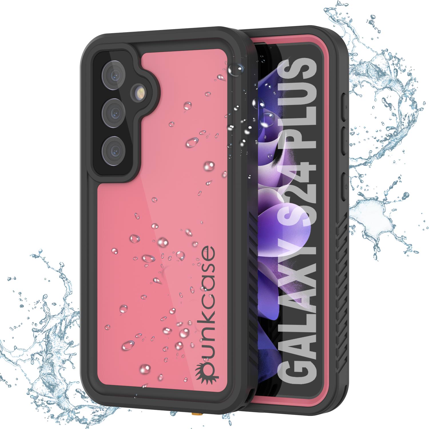 Galaxy S25+ Plus Waterproof Case PunkCase StudStar Pink Thin 6.7ft Underwater IP68 Shock/Snow Proof