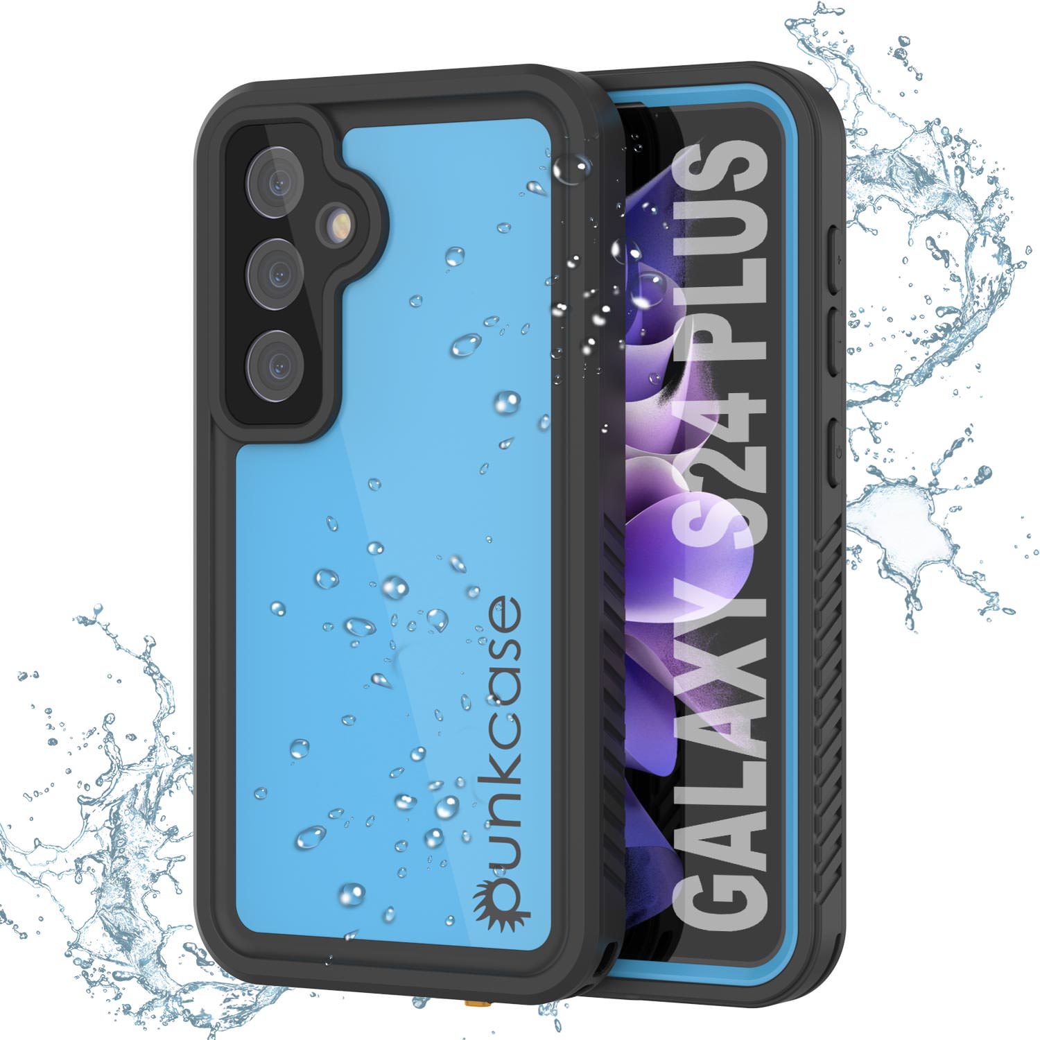 Galaxy S25+ Plus Waterproof Case PunkCase StudStar Light Blue Thin 6.7ft Underwater IP68 ShockProof