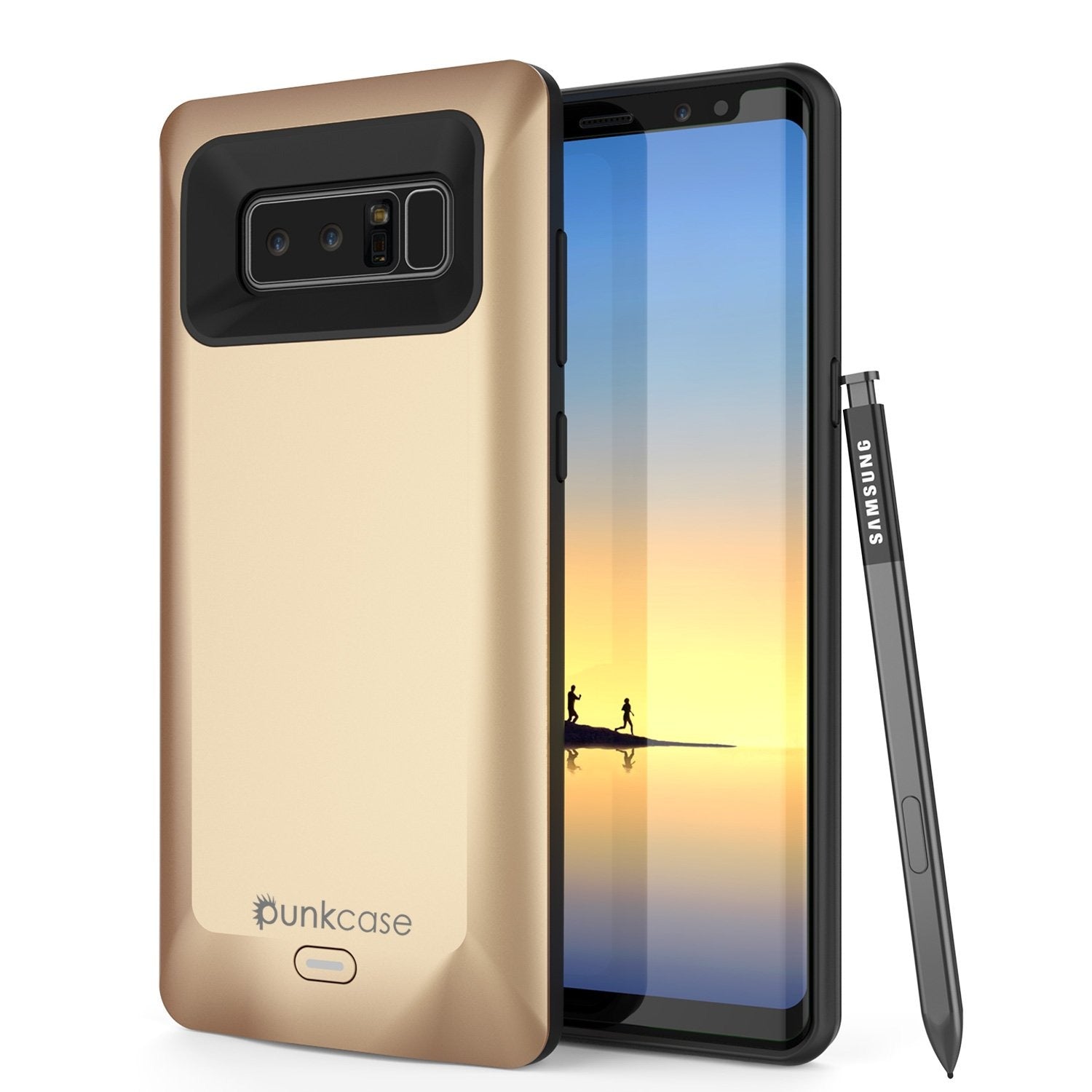 Galaxy Note 8 5000mAH Battery Charger W/ USB Port Slim Case [Gold]