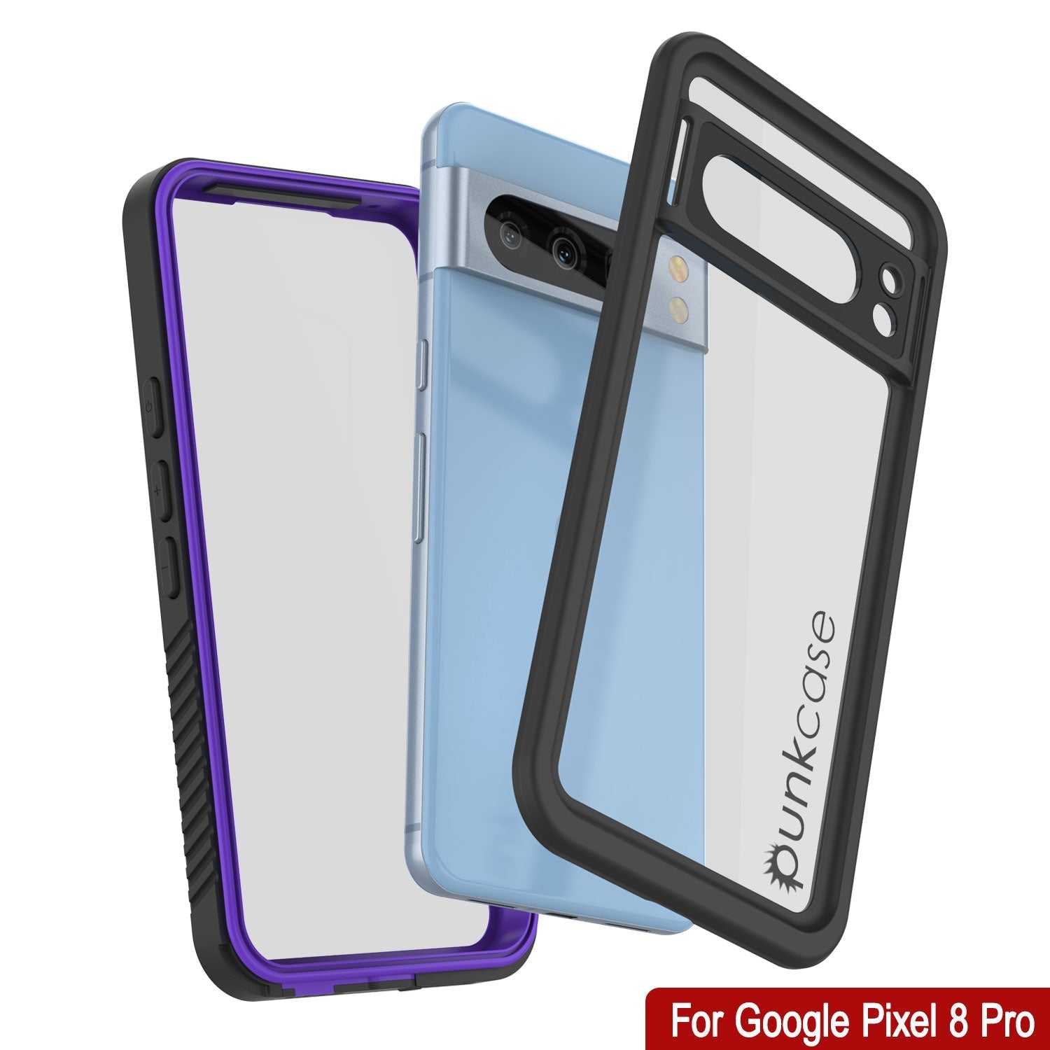 Google Pixel 9 Pro XL Waterproof Case, Punkcase [Extreme Series] Armor Cover W/ Built In Screen Protector [Purple]