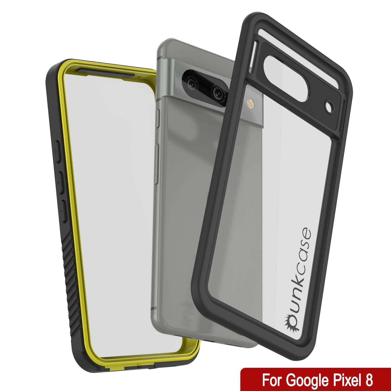 Google Pixel 9  Waterproof Case, Punkcase [Extreme Series] Armor Cover W/ Built In Screen Protector [Yellow]