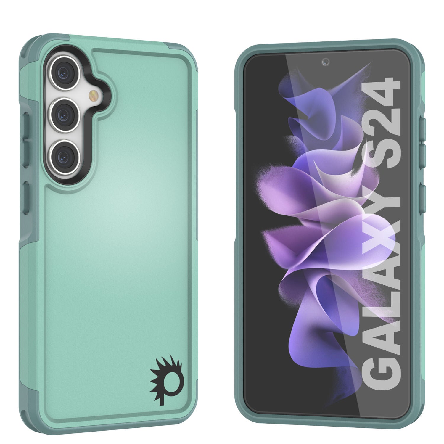 PunkCase Galaxy S25 Case, [Spartan 2.0 Series] Clear Rugged Heavy Duty Cover [Teal]