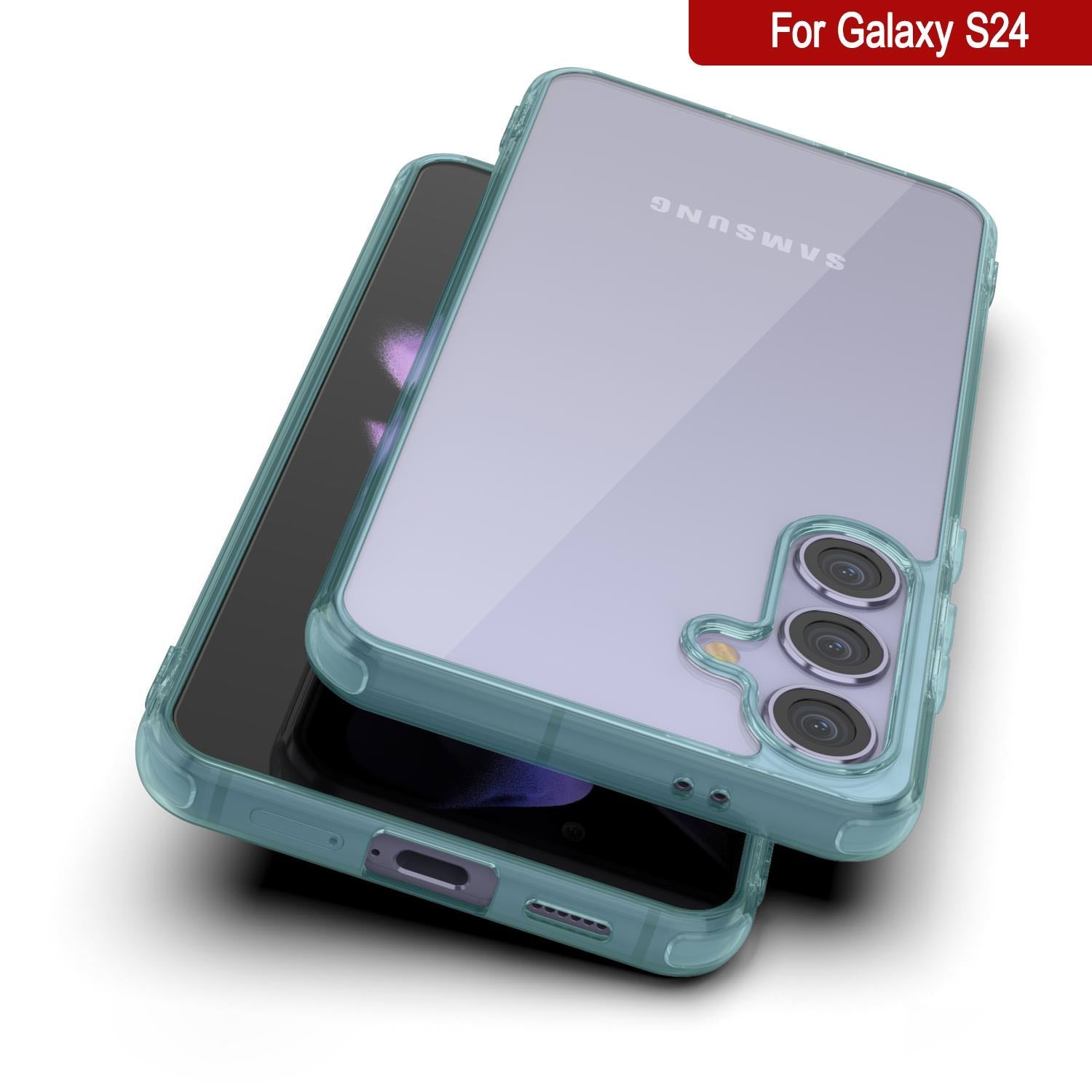 Galaxy S25 Case [Clear Acrylic Series] [Non-Slip] For Galaxy S25 [Teal]