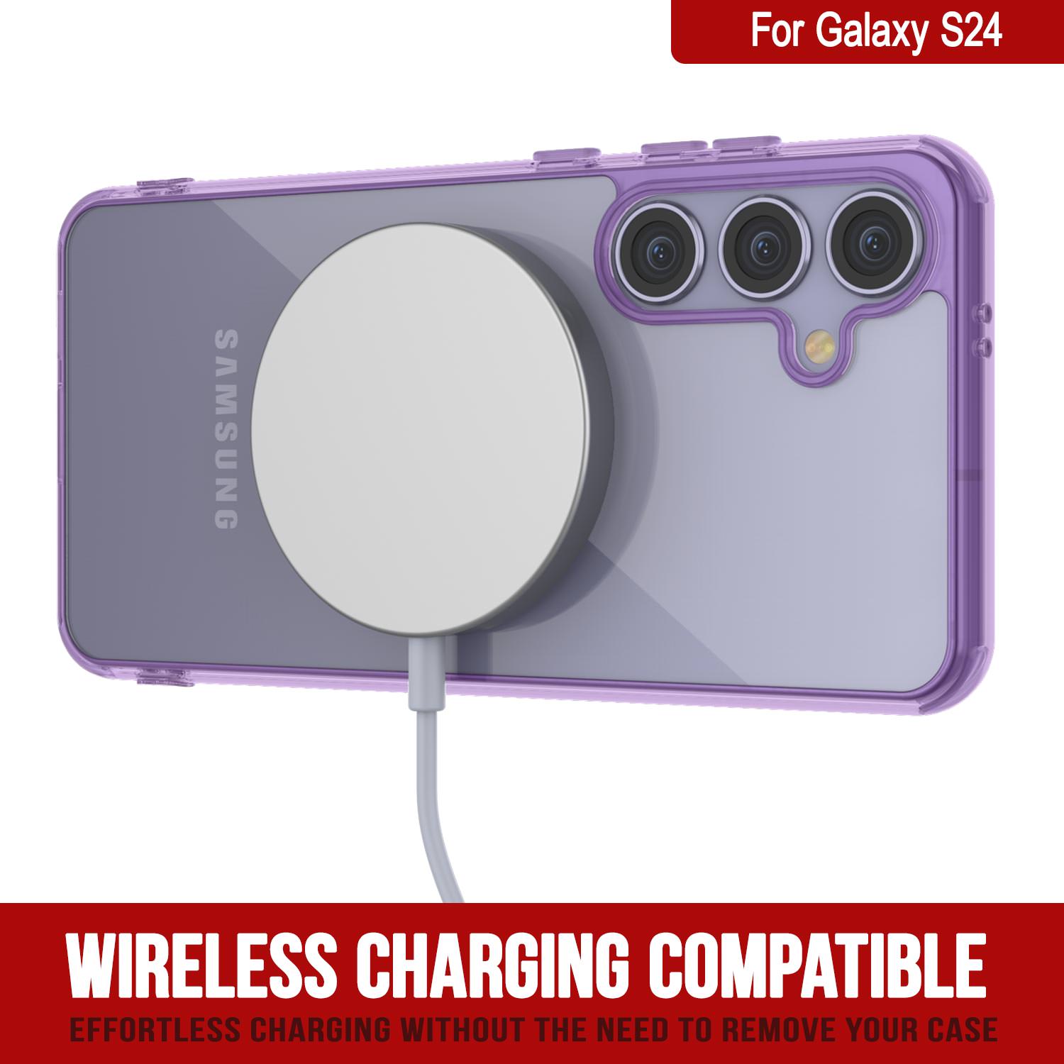 Galaxy S25 Case [Clear Acrylic Series] [Non-Slip] For Galaxy S25 [Purple]