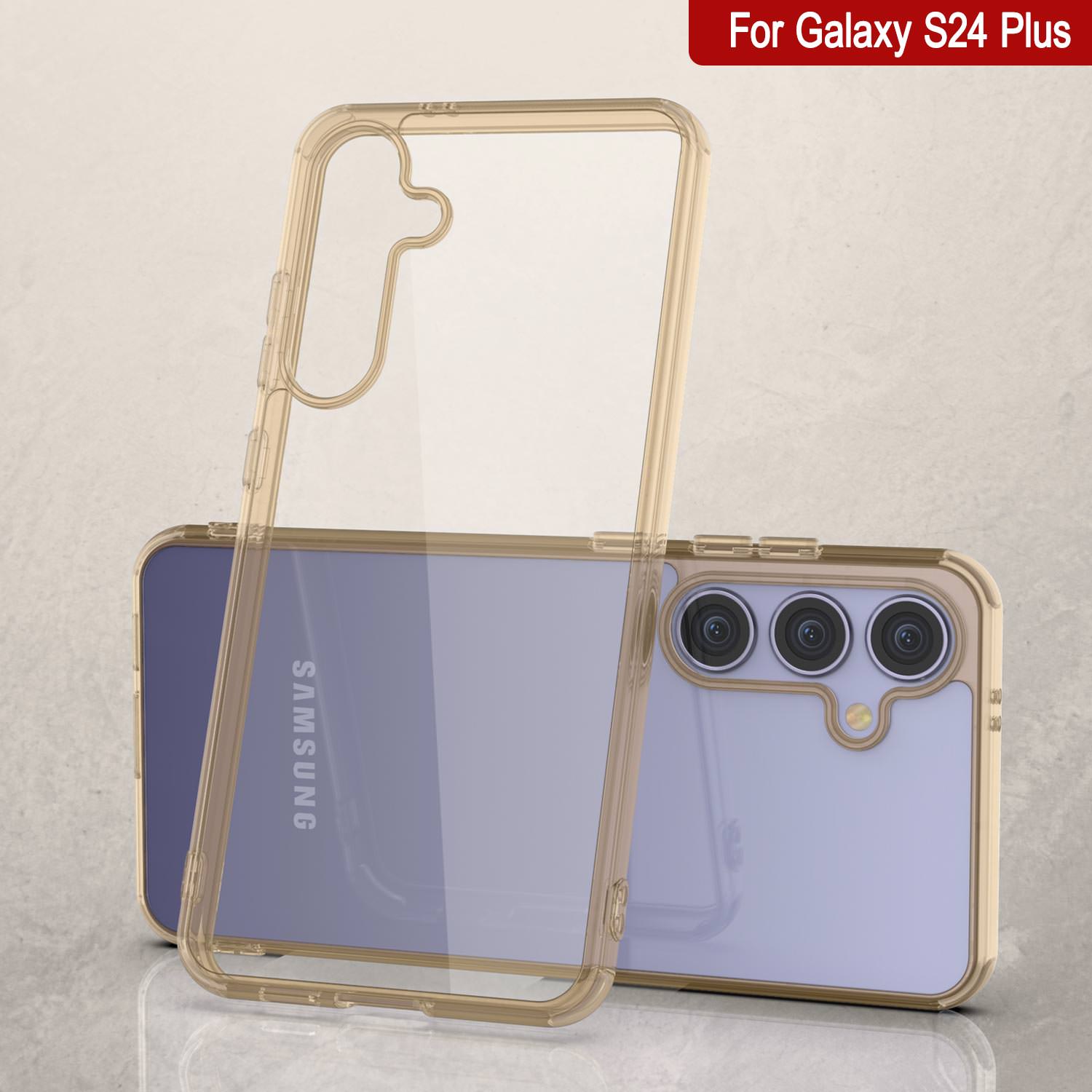 Galaxy S25 Plus Case [Clear Acrylic Series] [Non-Slip] For Galaxy S25 Plus [Orange]