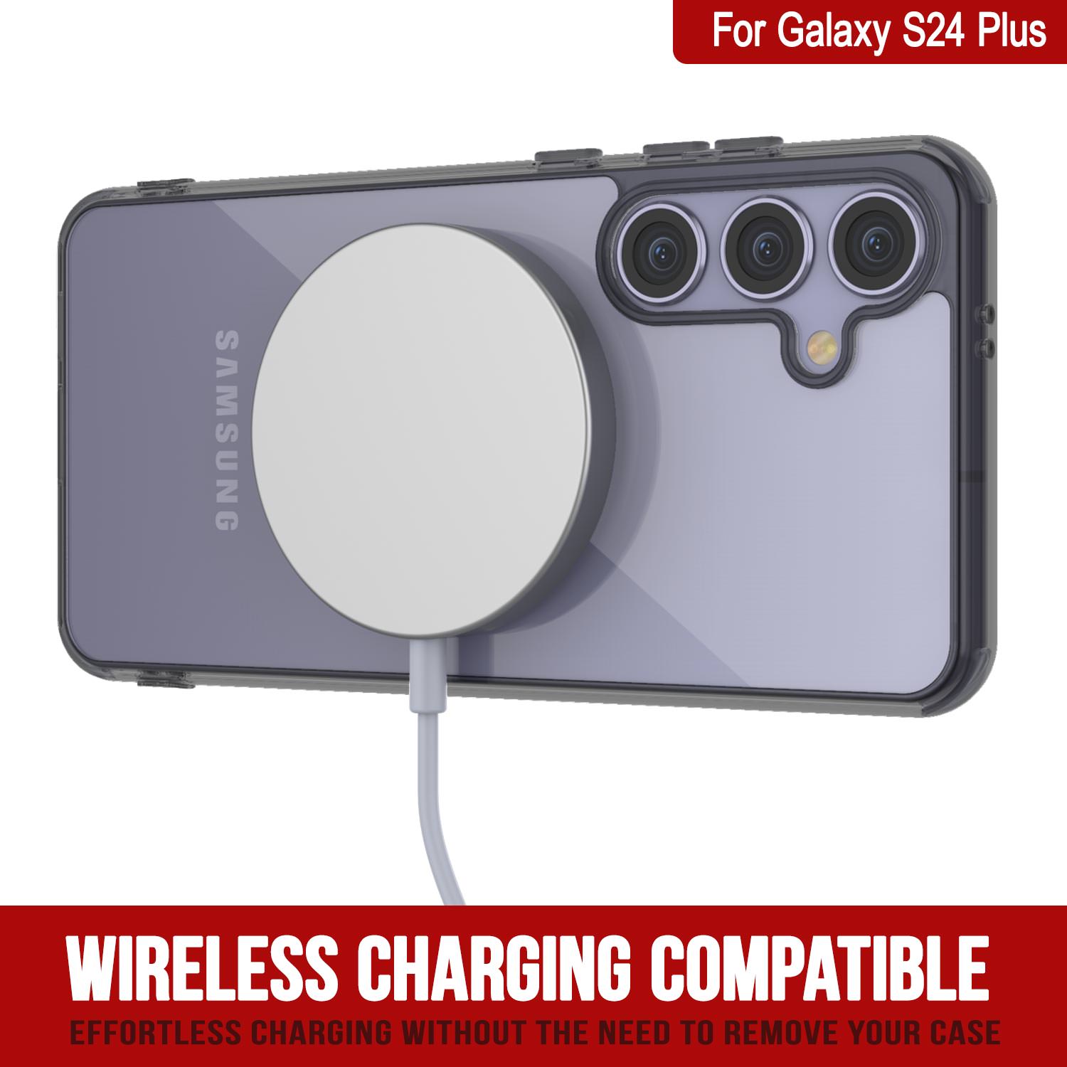 Galaxy S25 Plus Magnetic Wireless Charging Case [Clear Acrylic Series] [Non-Slip] For Galaxy S25 Plus [Gold]