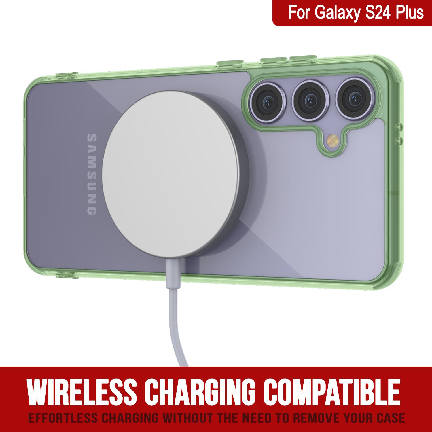 Galaxy S25 Plus Magnetic Wireless Charging Case [Clear Acrylic Series] [Non-Slip] For Galaxy S25 Plus [Navy]