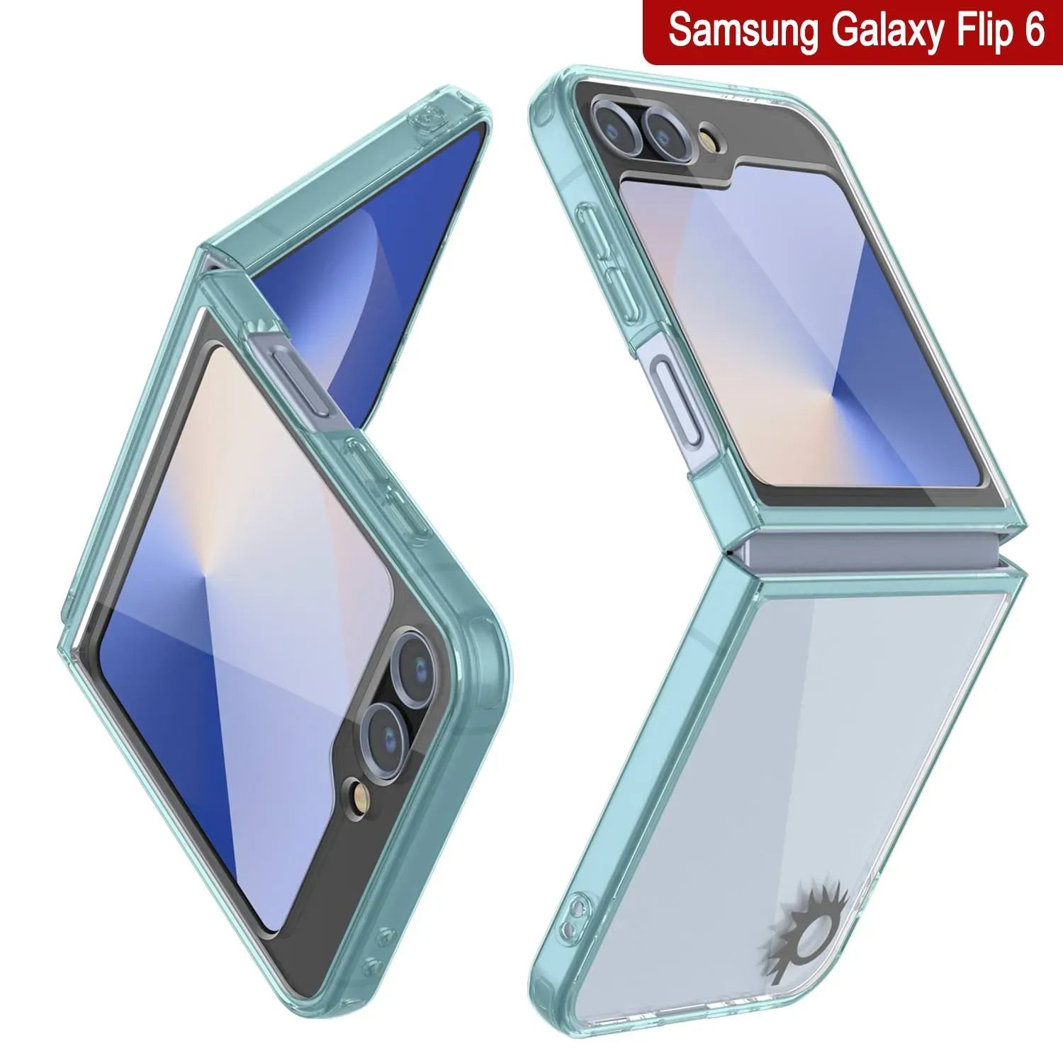 Galaxy Z Flip6 Case [Clear Acrylic Series] [Non-Slip] For Galaxy Z Flip6 [Teal]