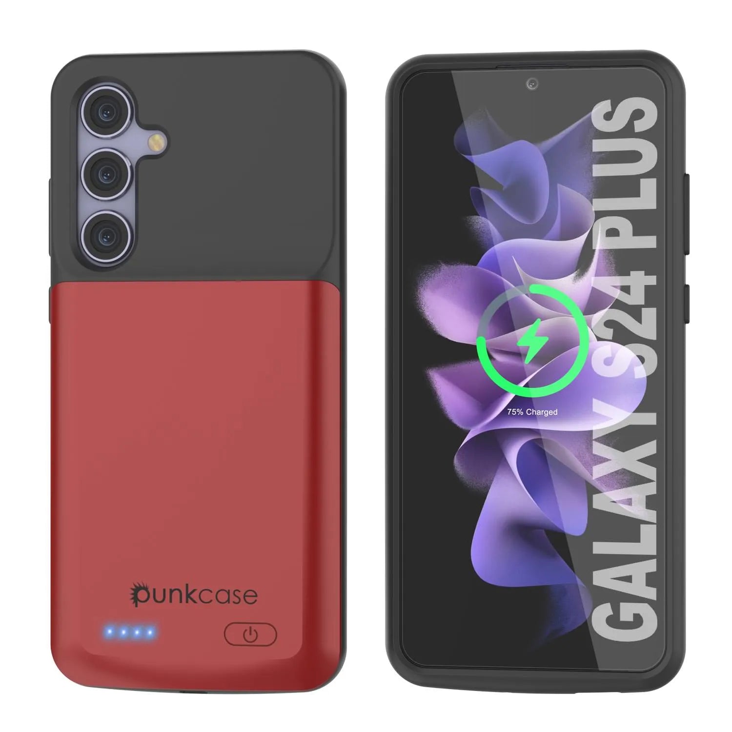 PunkJuice S24+ Plus Battery Case Black - Portable Charging Power Juice Bank with 5000mAh