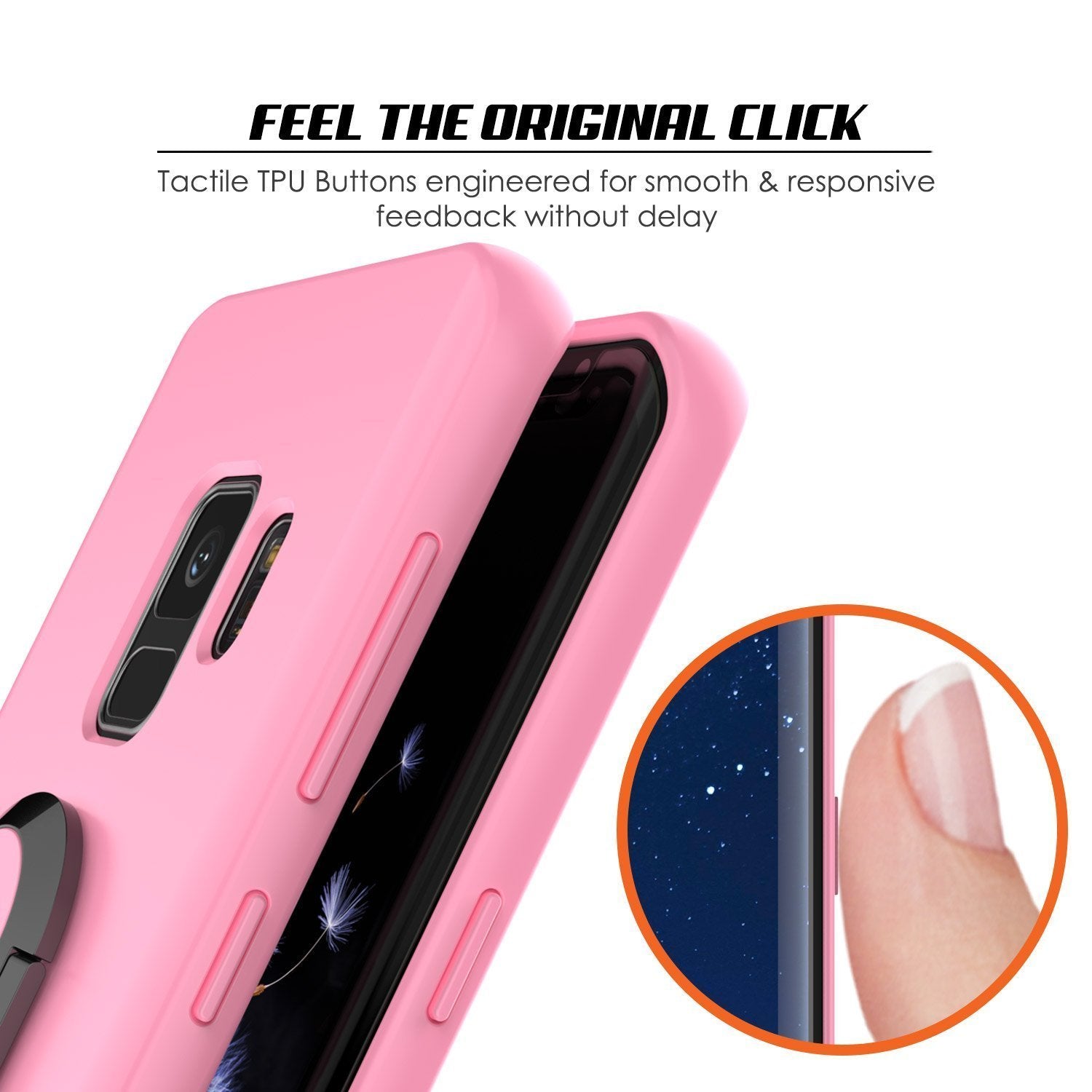 Galaxy S10e Case, Punkcase Magnetix Protective TPU Cover W/ Kickstand, Sceen Protector[Pink]