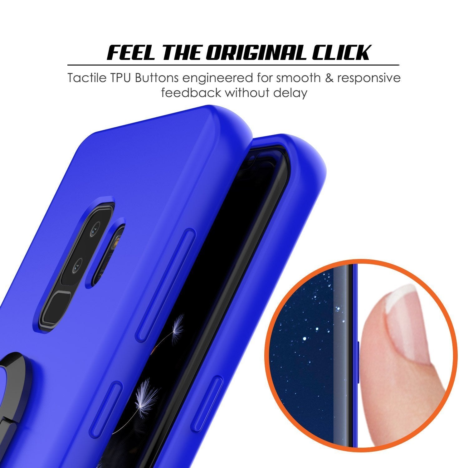 Galaxy S9 Plus, Punkcase Magnetix Cover W/ Kickstand, [Blue]