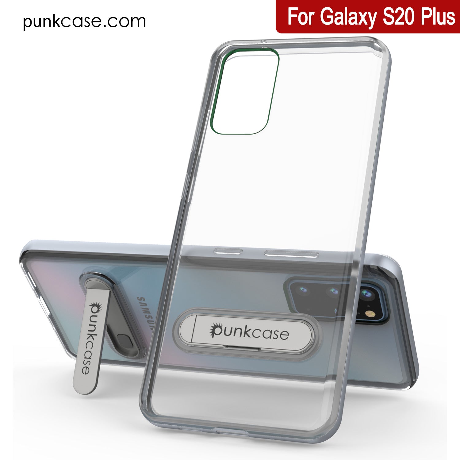 Galaxy S20+ Plus Case, PUNKcase [LUCID 3.0 Series] [Slim Fit] Armor Cover w/ Integrated Screen Protector [Silver]