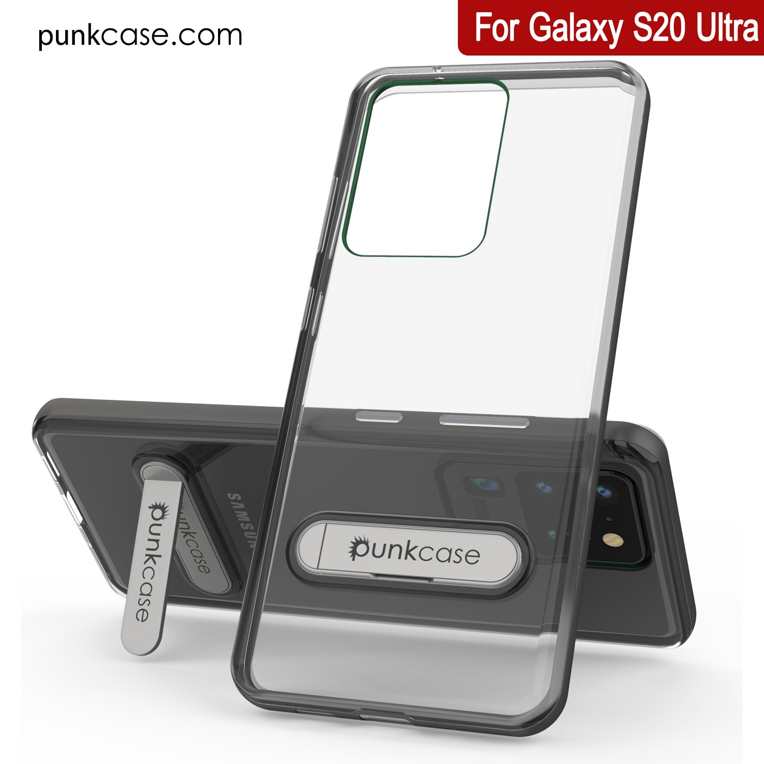 Galaxy S20 Ultra Case, PUNKcase [LUCID 3.0 Series] [Slim Fit] Armor Cover w/ Integrated Screen Protector [Grey]