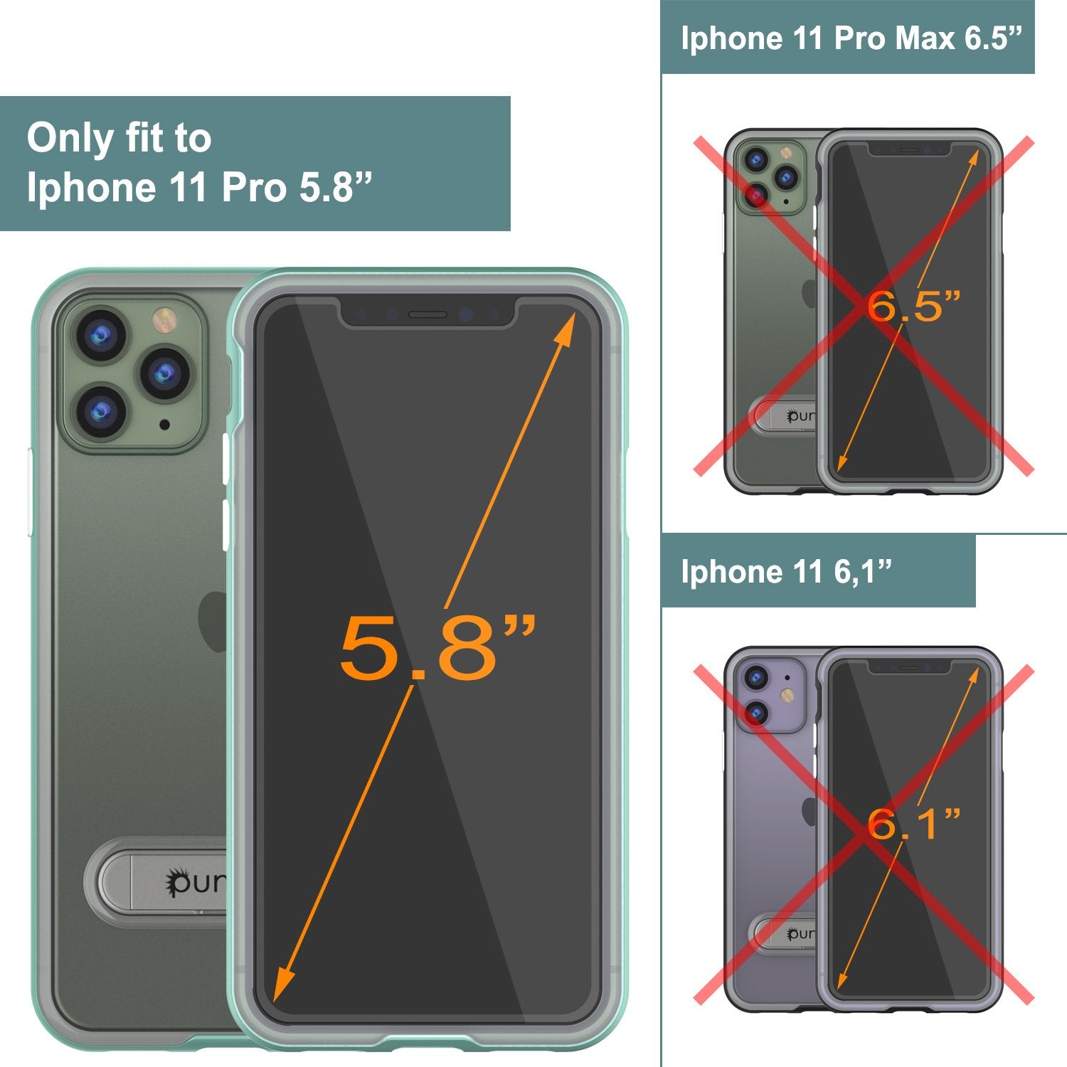 iPhone 12 Pro Case, PUNKcase [LUCID 3.0 Series] [Slim Fit] Protective Cover w/ Integrated Screen Protector [Teal]