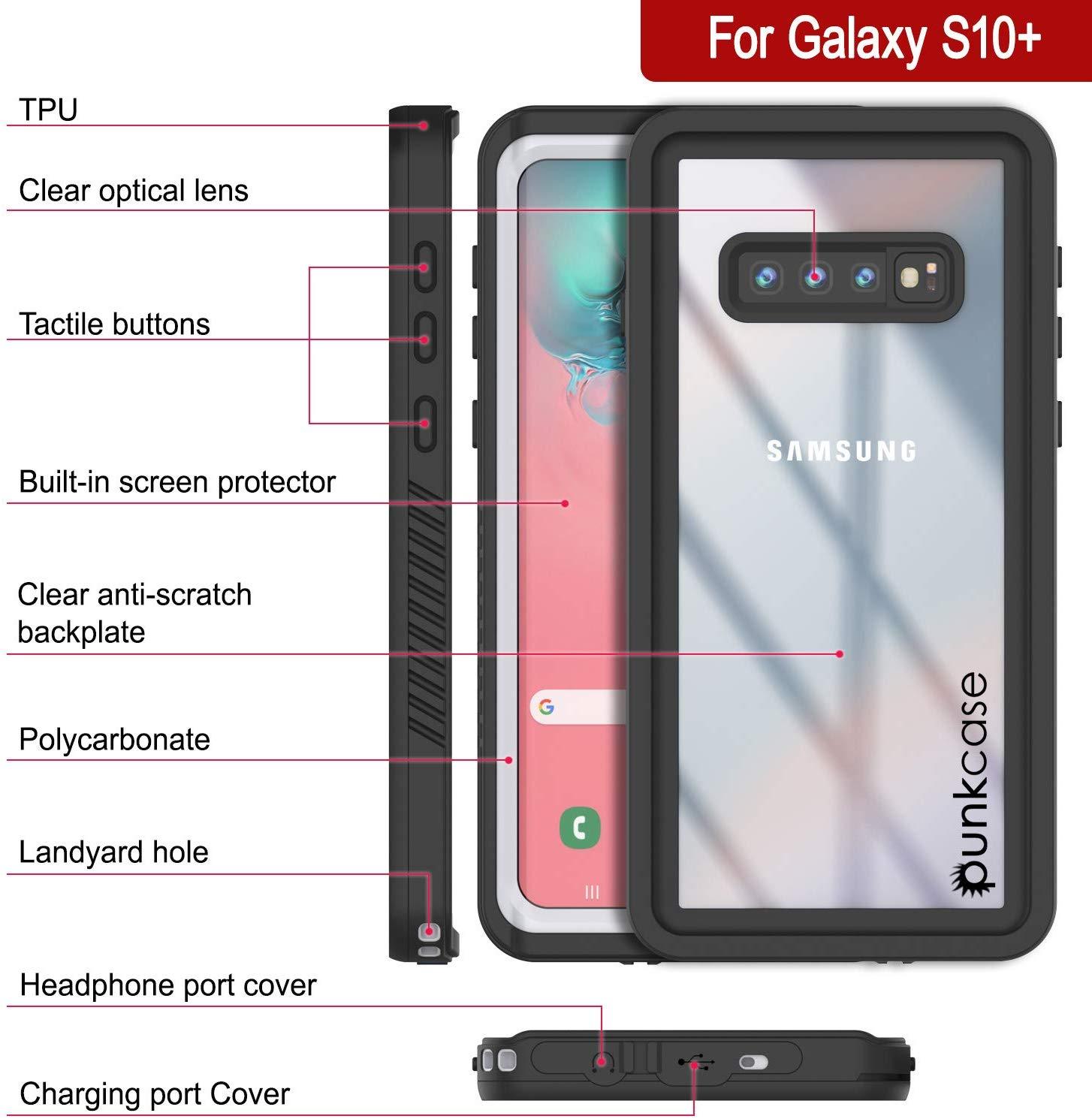 Galaxy S10e Water/Shock/Snow/dirt proof Punkcase Slim Case [White]