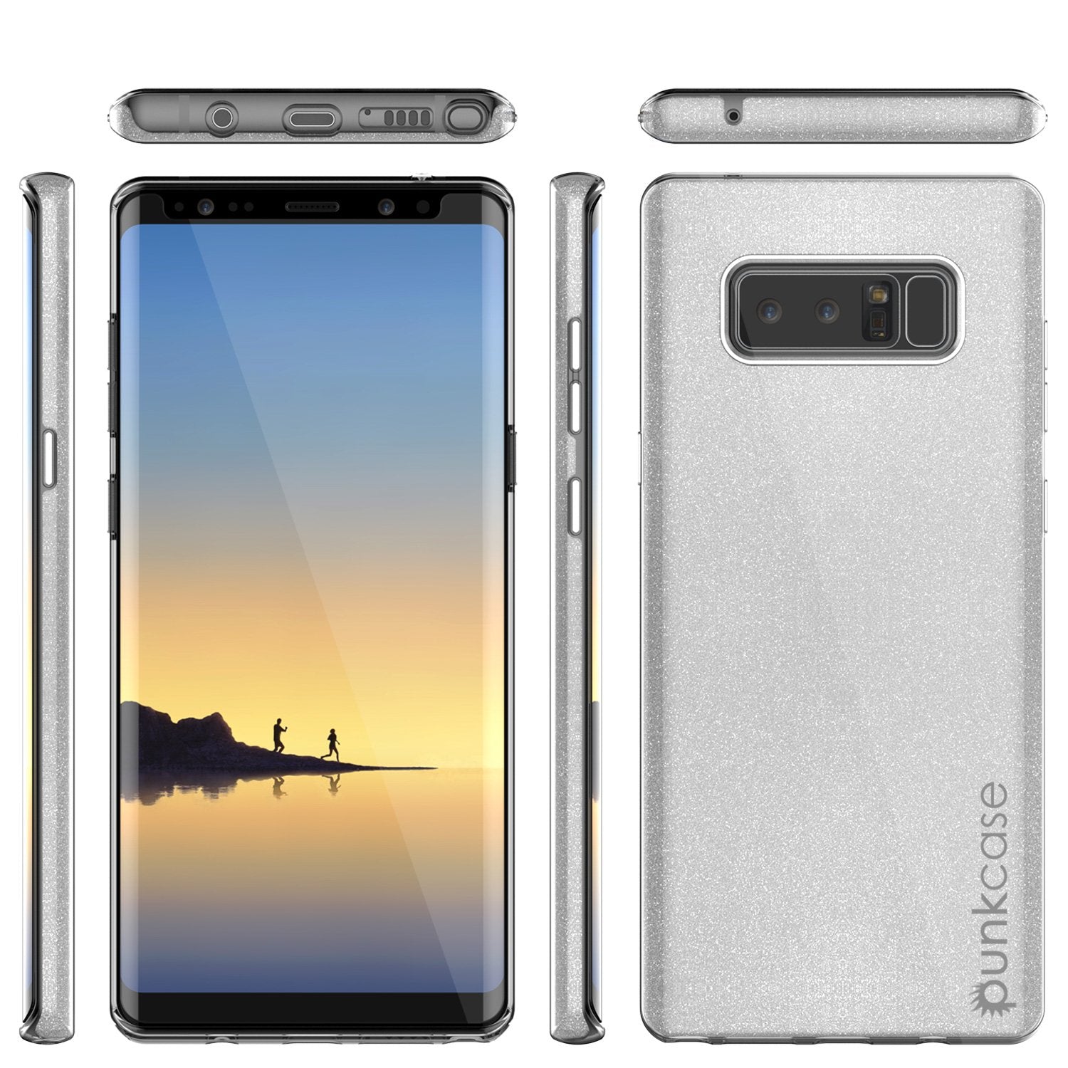 Galaxy Note 8 Case, Punkcase Galactic 2.0 Series Ultra Slim [Silver]