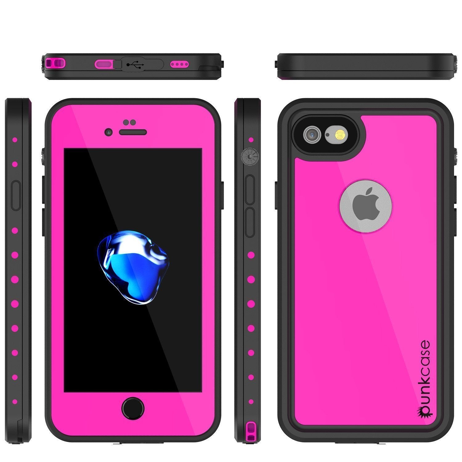 iPhone SE (4.7") Waterproof Case, Punkcase [Pink] [StudStar Series] [Slim Fit][IP68 Certified]  [Dirtproof] [Snowproof]