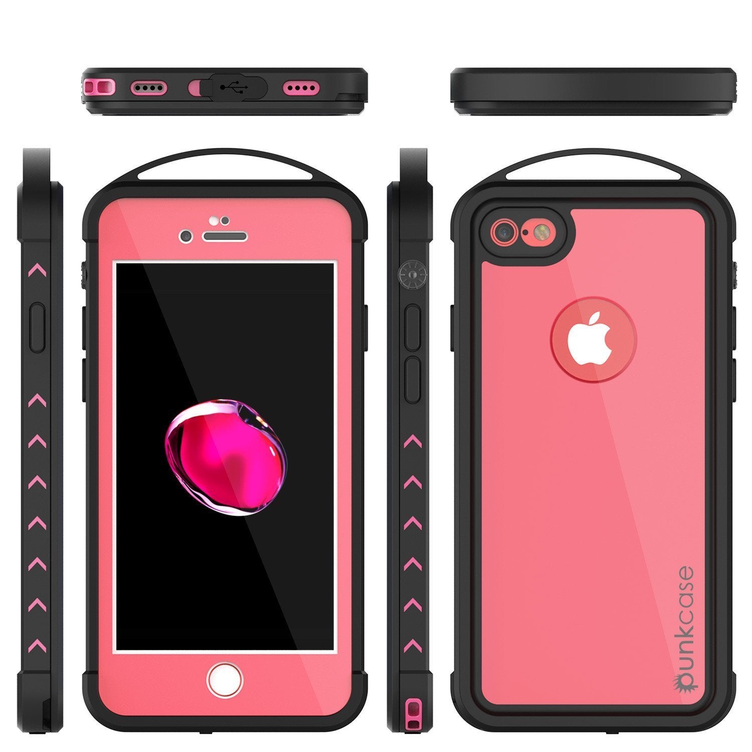 iPhone SE (4.7") Waterproof Case, Punkcase ALPINE Series, Pink | Heavy Duty Armor Cover