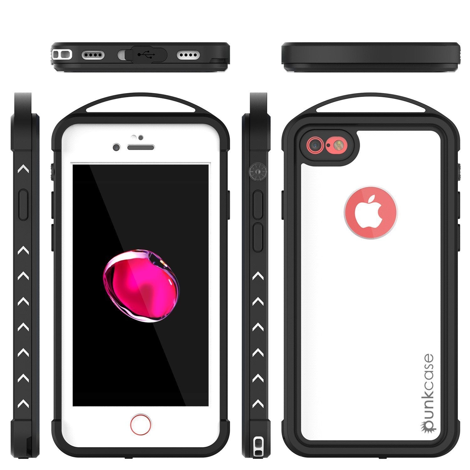 iPhone SE (4.7") Waterproof Case, Punkcase ALPINE Series, White | Heavy Duty Armor Cover