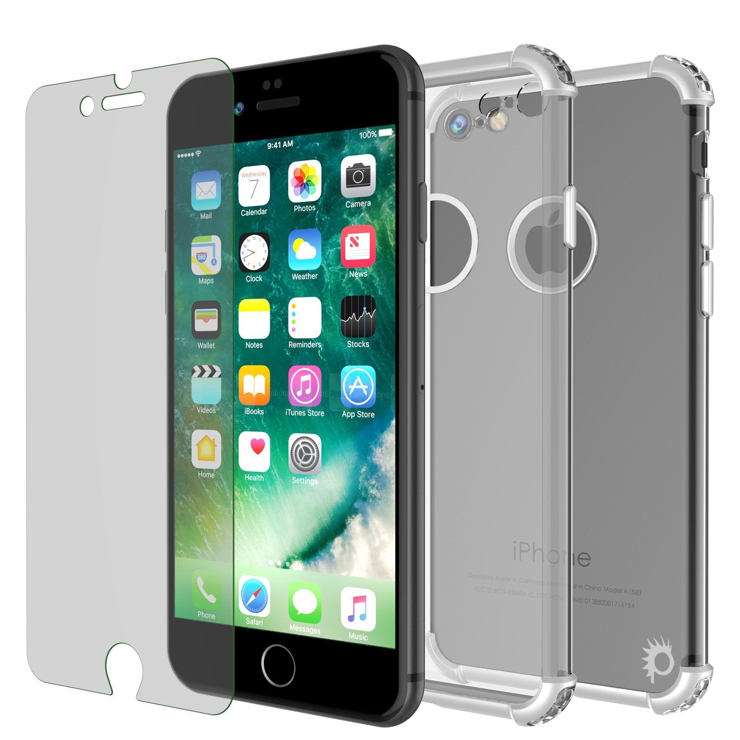 iPhone SE (4.7") Case, Punkcase [BLAZE SERIES] Protective Cover W/ PunkShield Screen Protector [Shockproof] [Slim Fit] for Apple iPhone [Silver]