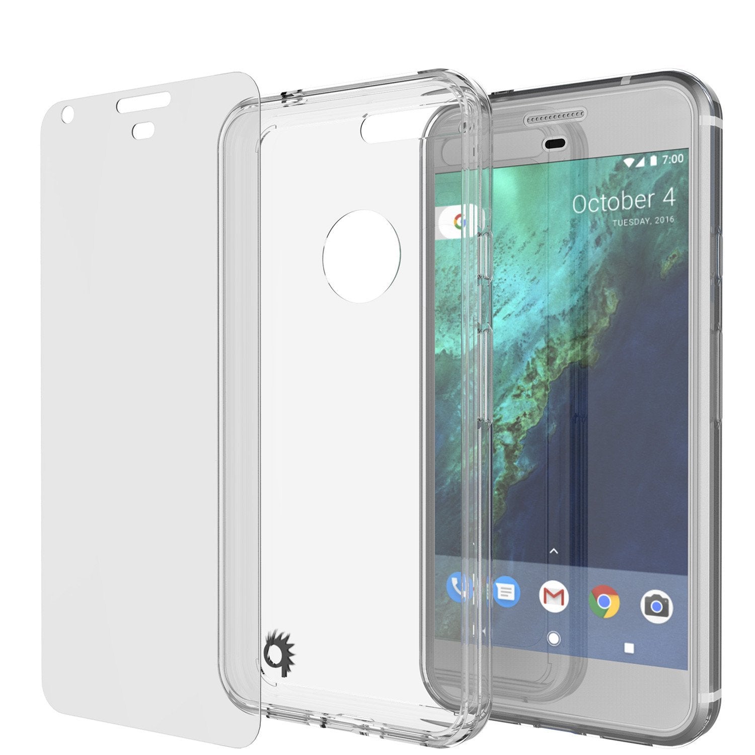 Google Pixel XL Case Punkcase® LUCID 2.0 Clear Series w/ PUNK SHIELD Glass Screen Protector | Ultra Fit