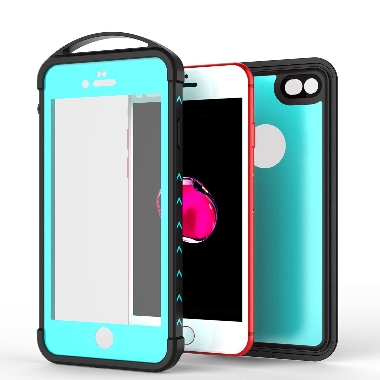 iPhone 7 Waterproof Case, Punkcase ALPINE Series, Teal | Heavy Duty Armor Cover