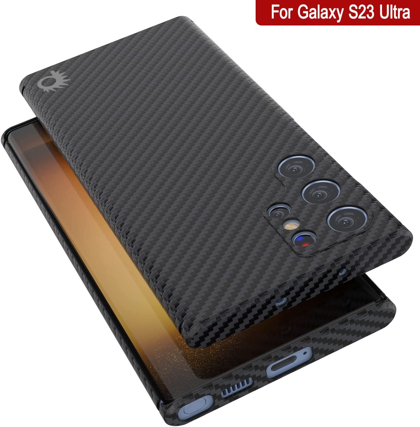 Punkcase S23 Ultra Carbon Fiber Case [AramidShield Series] Ultra Slim & Light Kevlar