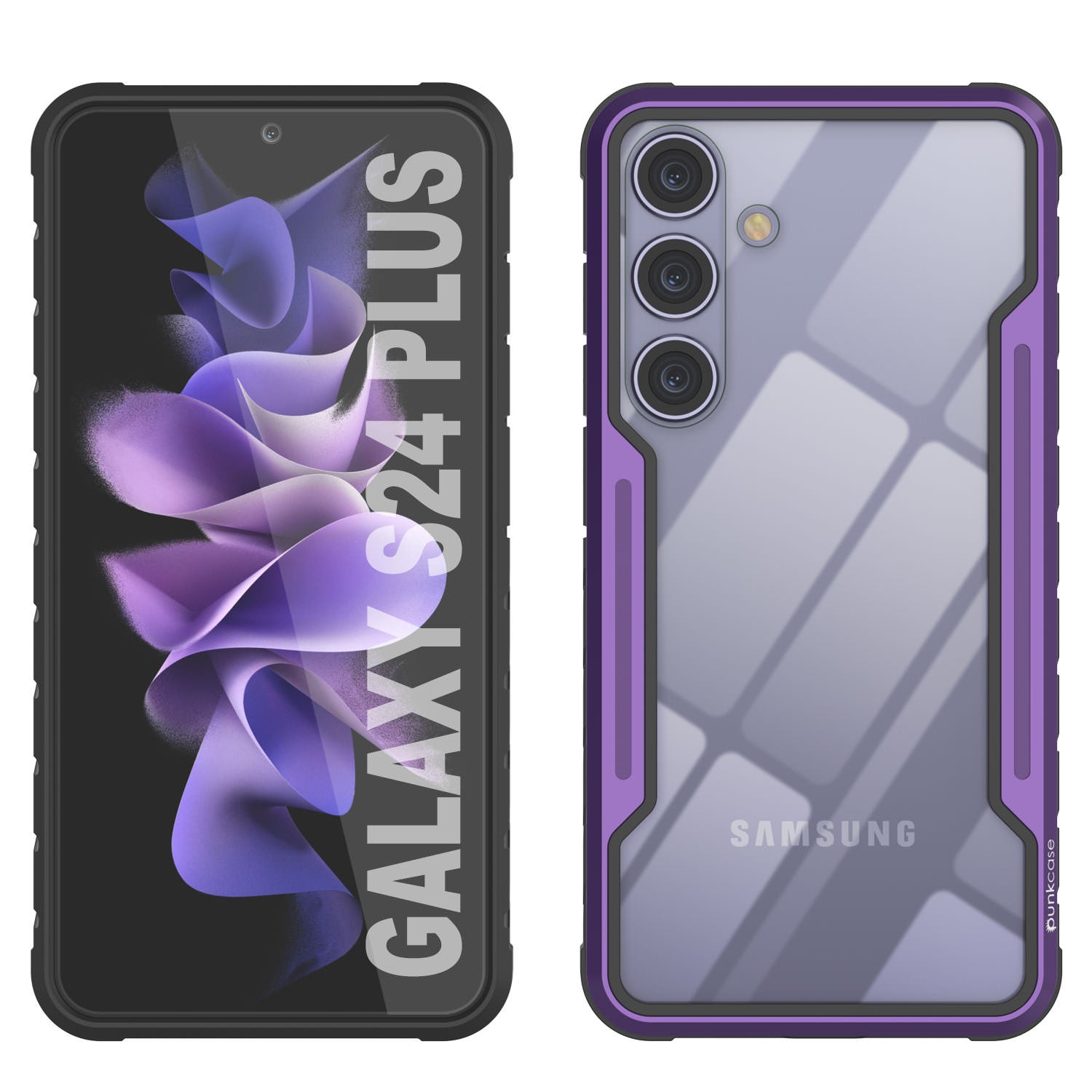 Punkcase S24+ Plus Armor Stealth Case Protective Military Grade Multilayer Cover [Purple]