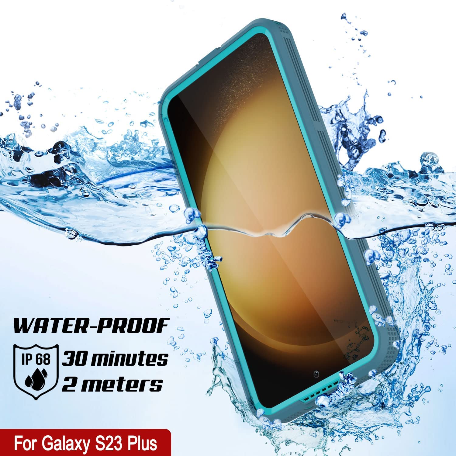 Galaxy S23+ Plus Waterproof Case [Alpine 2.0 Series] [Slim Fit] [IP68 Certified] [Shockproof] [Blue]