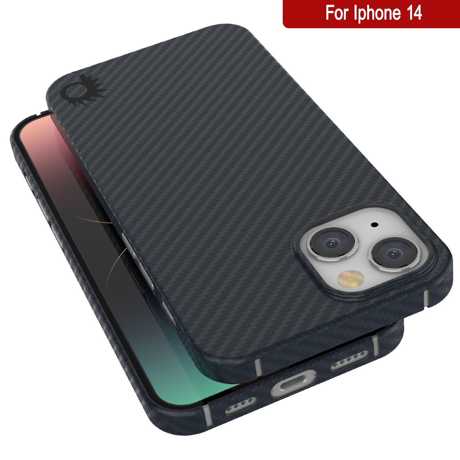 Punkcase iPhone 14 Carbon Fiber Case [AramidShield Series] Ultra Slim & Light Kevlar