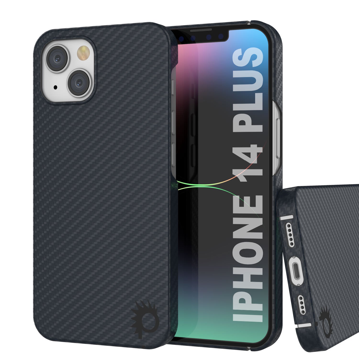 Punkcase for iPhone 14 Plus Carbon Fiber Case [Aramid MagShield Series] Ultra Slim