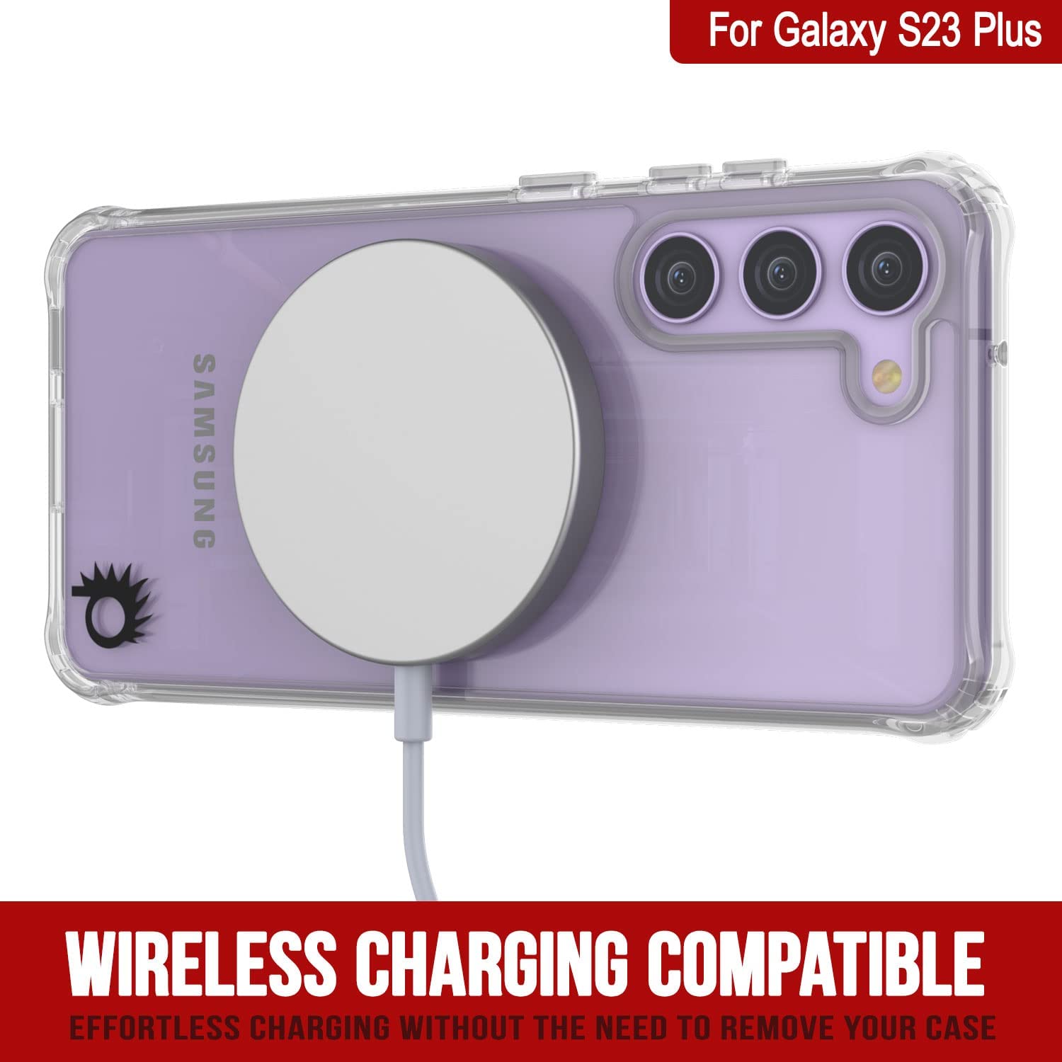 Galaxy S24 Plus Case [Clear Acrylic Series] [Non-Slip] For Galaxy S24 Plus [Purple]