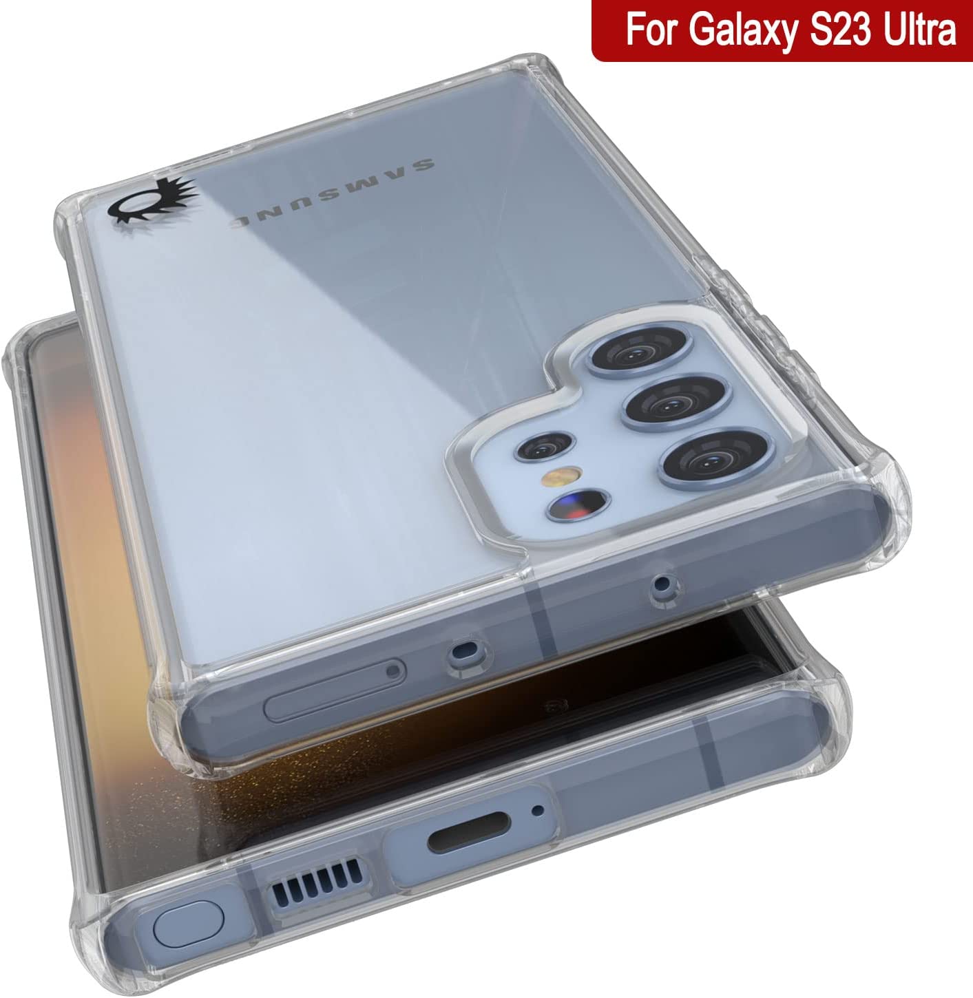 Galaxy S24 Ultra Case [Clear Acrylic Series] [Non-Slip] For Galaxy S24 Ultra [Grey]