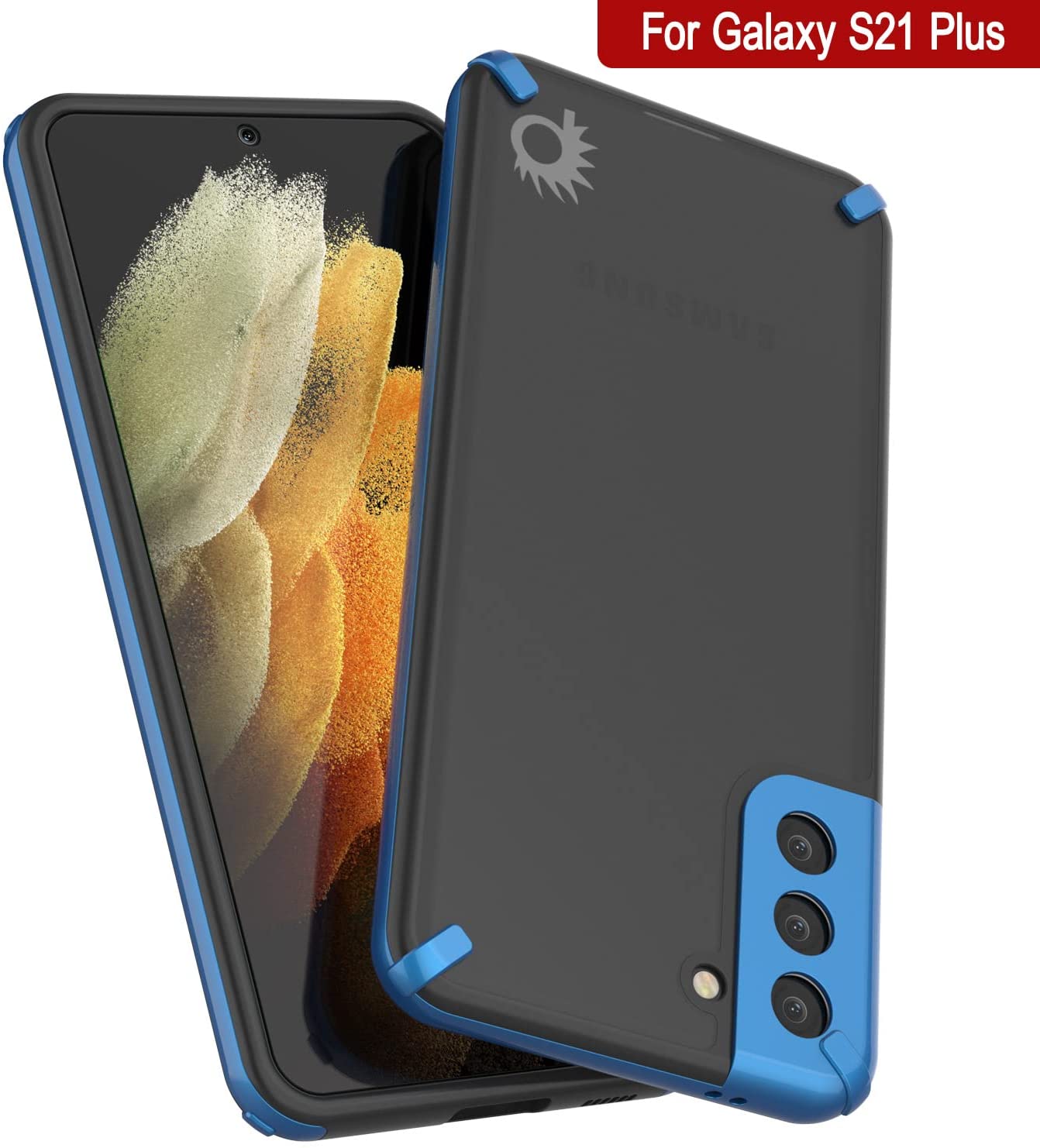 Punkcase Galaxy S21 Plus Case [Mirage Series] Heavy Duty Phone Cover (Blue)