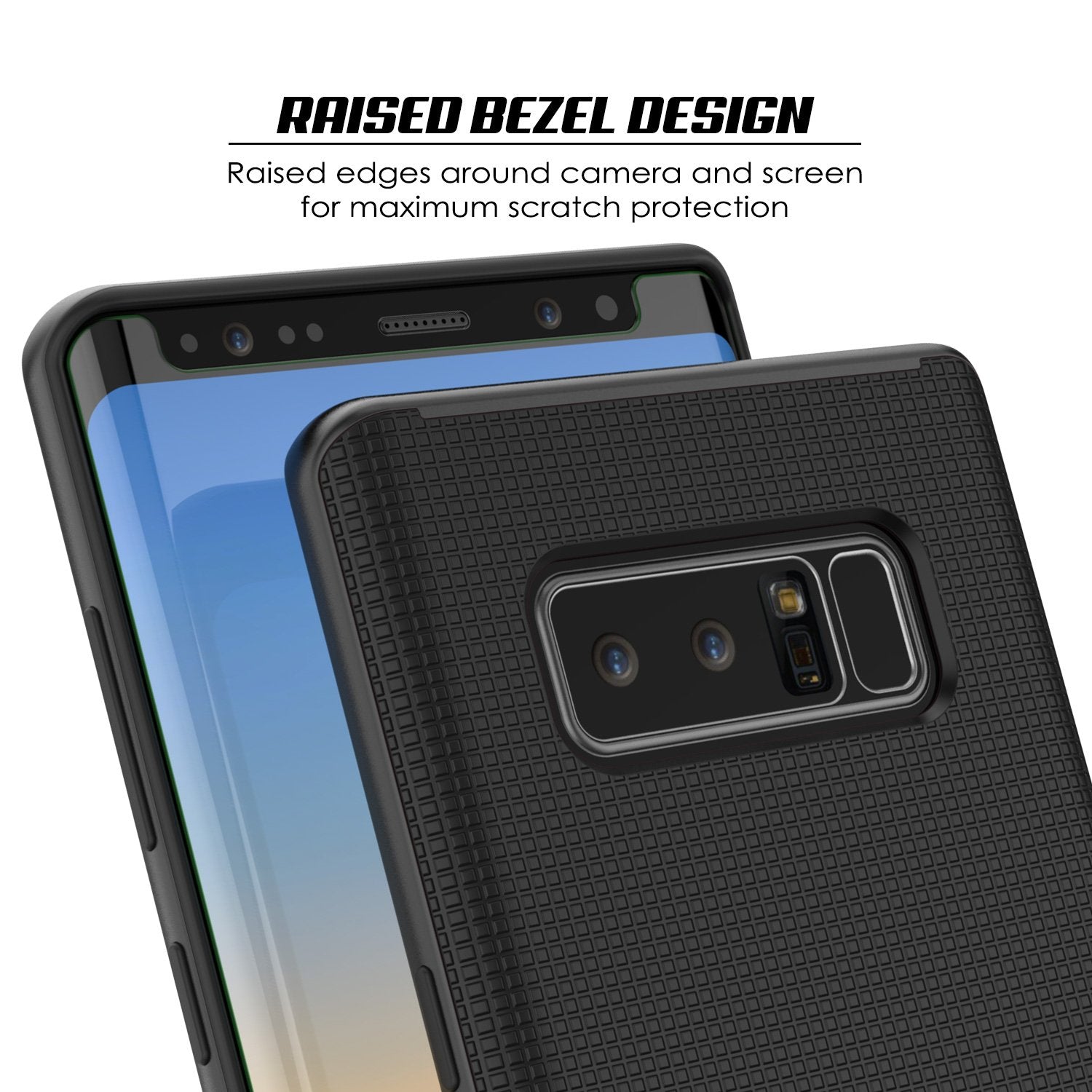 Galaxy Note 8 Case, PunkCase [Stealth Series] Hybrid 3-Piece [Black]